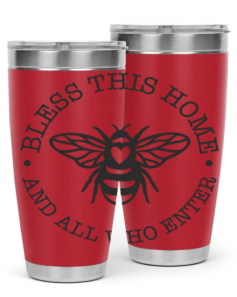 Bless this Home Bee59#- spring- Tumbler
