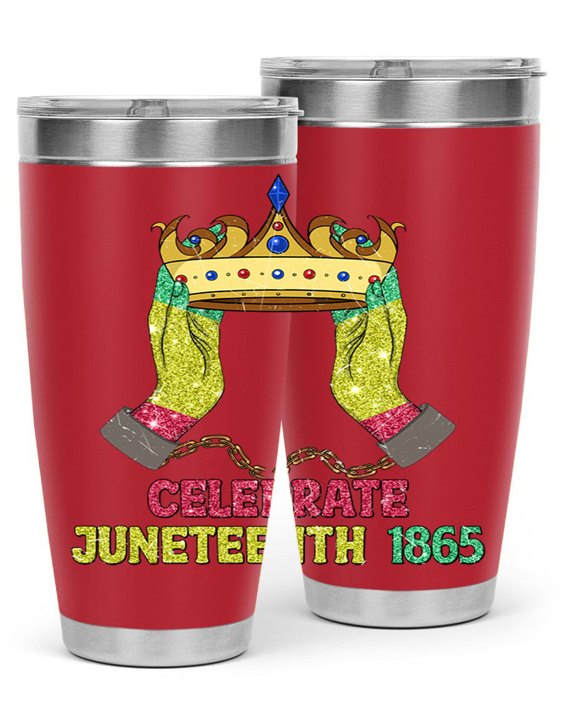 Celebrate Juneteenth 1865 Crown Designs 2#- Juneteenth- tumbler
