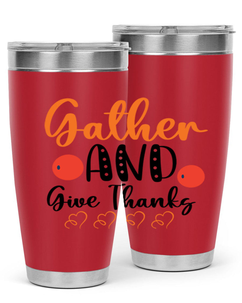 Gather And Give Thanks 188#- fall- Tumbler
