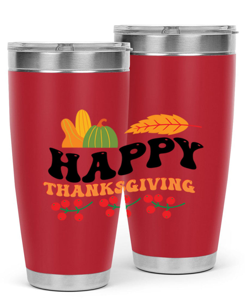 Happy Thanksgiving 251#- fall- Tumbler