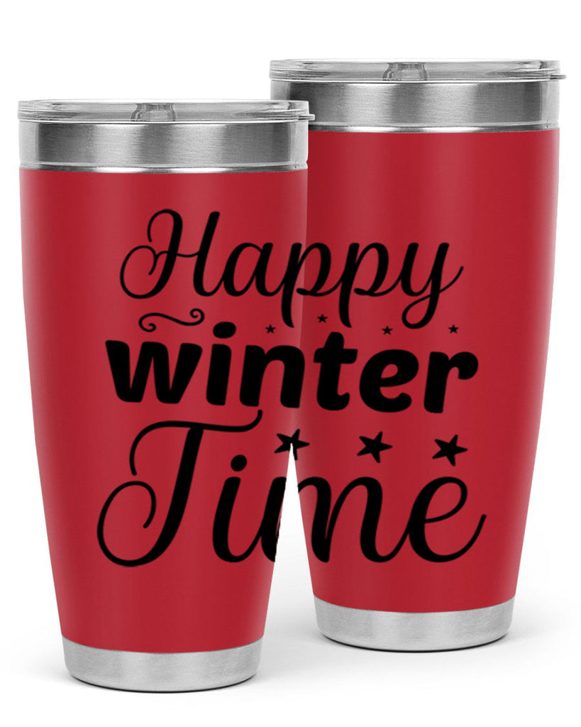 Happy Winter Time 133#- winter- Tumbler