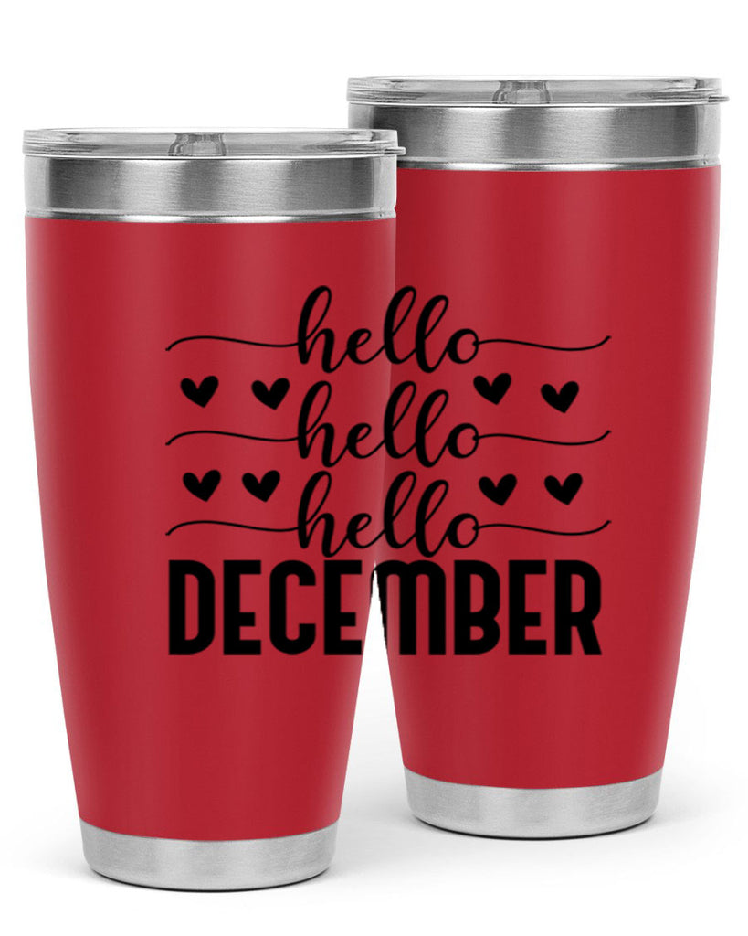 Hello December 157#- winter- Tumbler