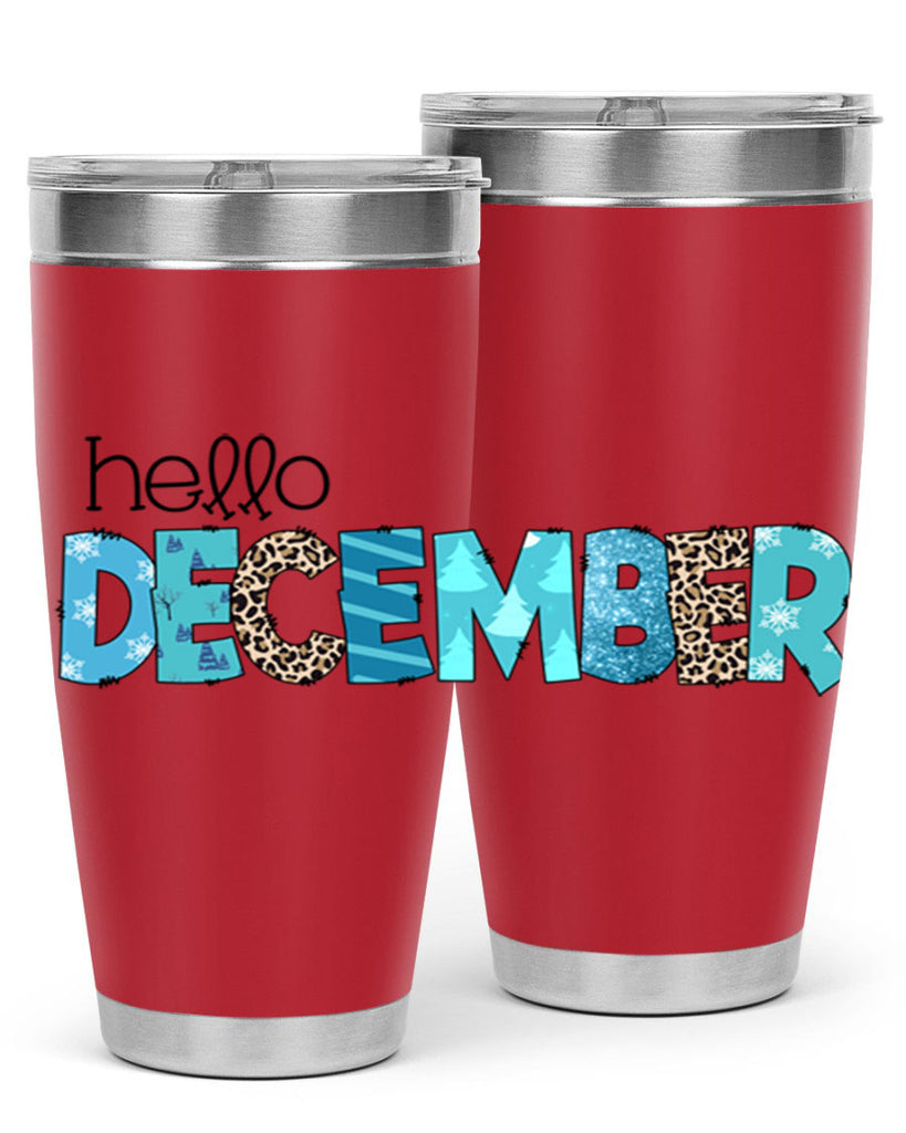 Hello December 187#- winter- Tumbler