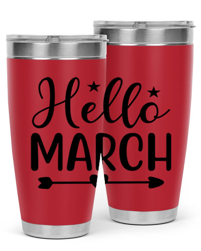 Hello March 184#- spring- Tumbler