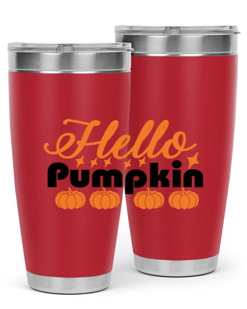 Hello Pumpkin 292#- fall- Tumbler