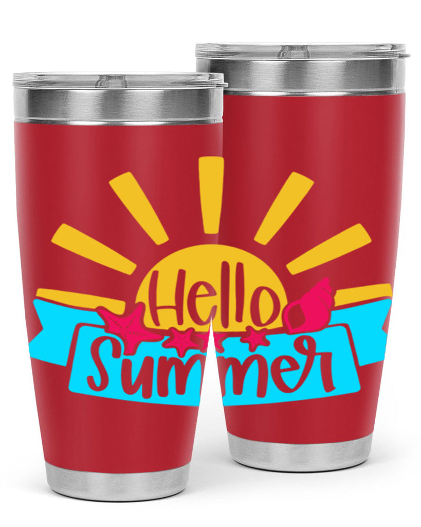 Hello Summer Style 38#- summer- Tumbler
