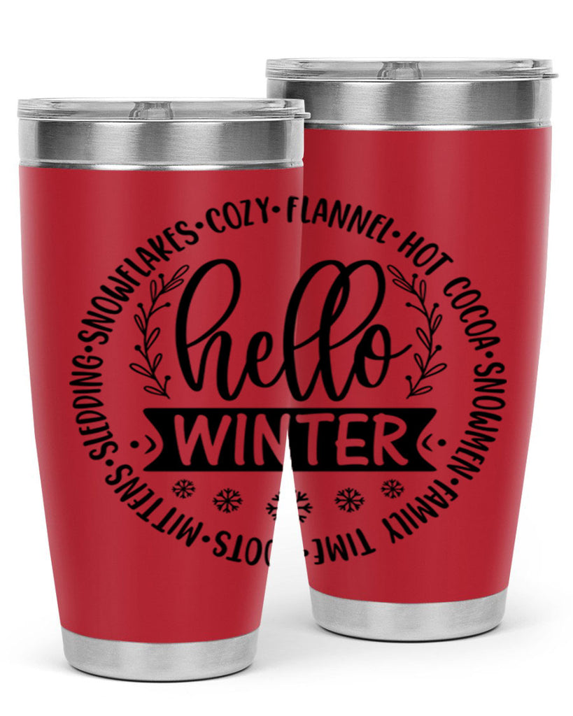 Hello Winter 163#- winter- Tumbler