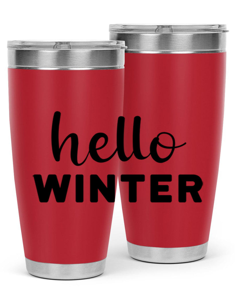Hello Winter 186#- winter- Tumbler
