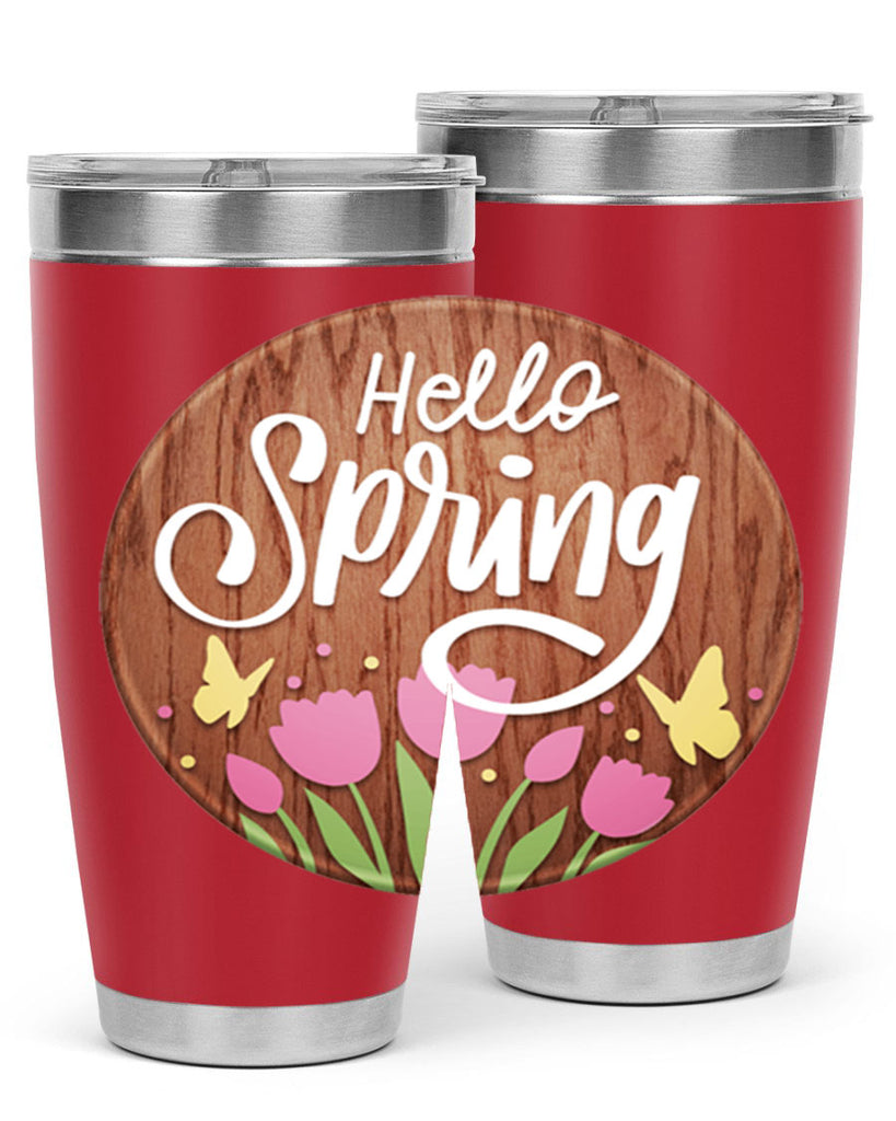 Hello spring Mockup202#- spring- Tumbler