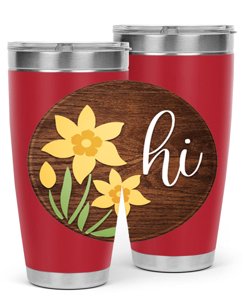 Hi daffodil flower Mockup235#- spring- Tumbler