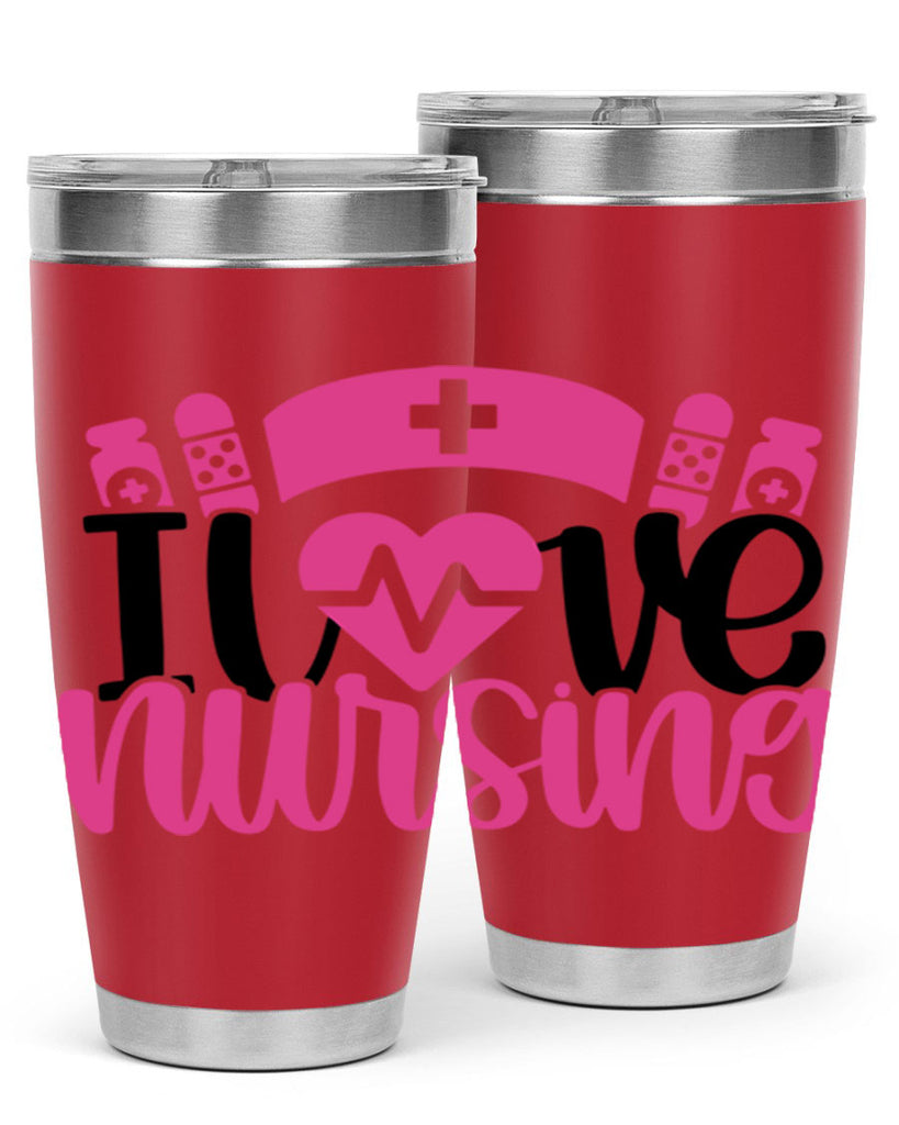 I Love Nursing Style Style 171#- nurse- tumbler