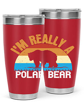 I'm Really A Polar Bear 38#- Bears- Tumbler