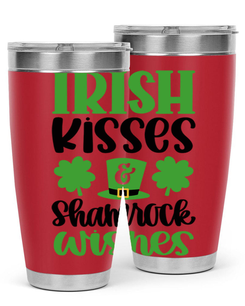 Irish Kisses Shamrock Wishes Style 81#- St Patricks Day- Tumbler
