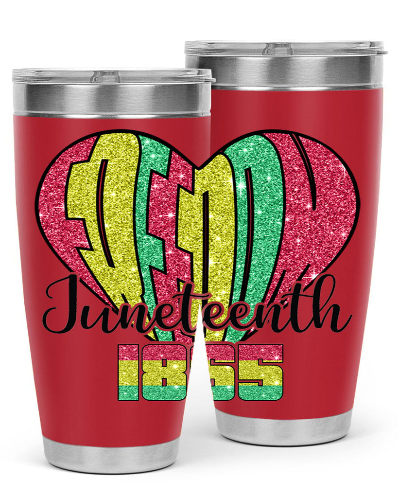 Juneteenth Since 1865 Heart 20#- Juneteenth- tumbler