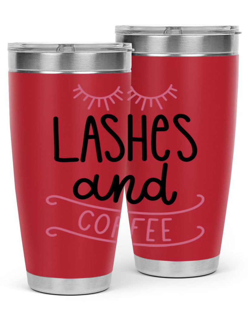 Lashes and Coffee Style 68#- make up- Tumbler