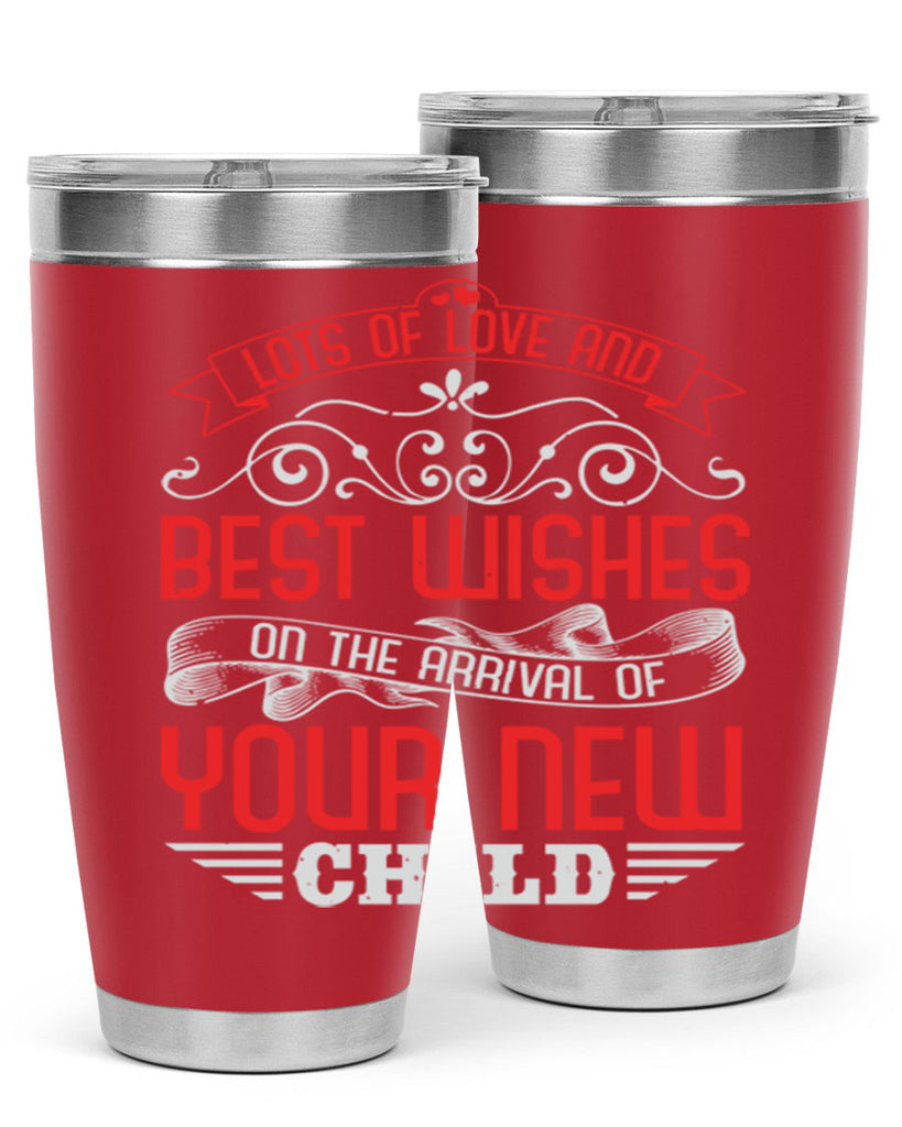 Lots of loe and best wishes Style 30#- baby shower- tumbler