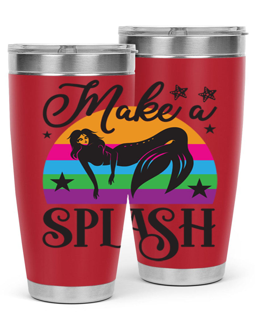 Make a splash 313#- mermaid- Tumbler