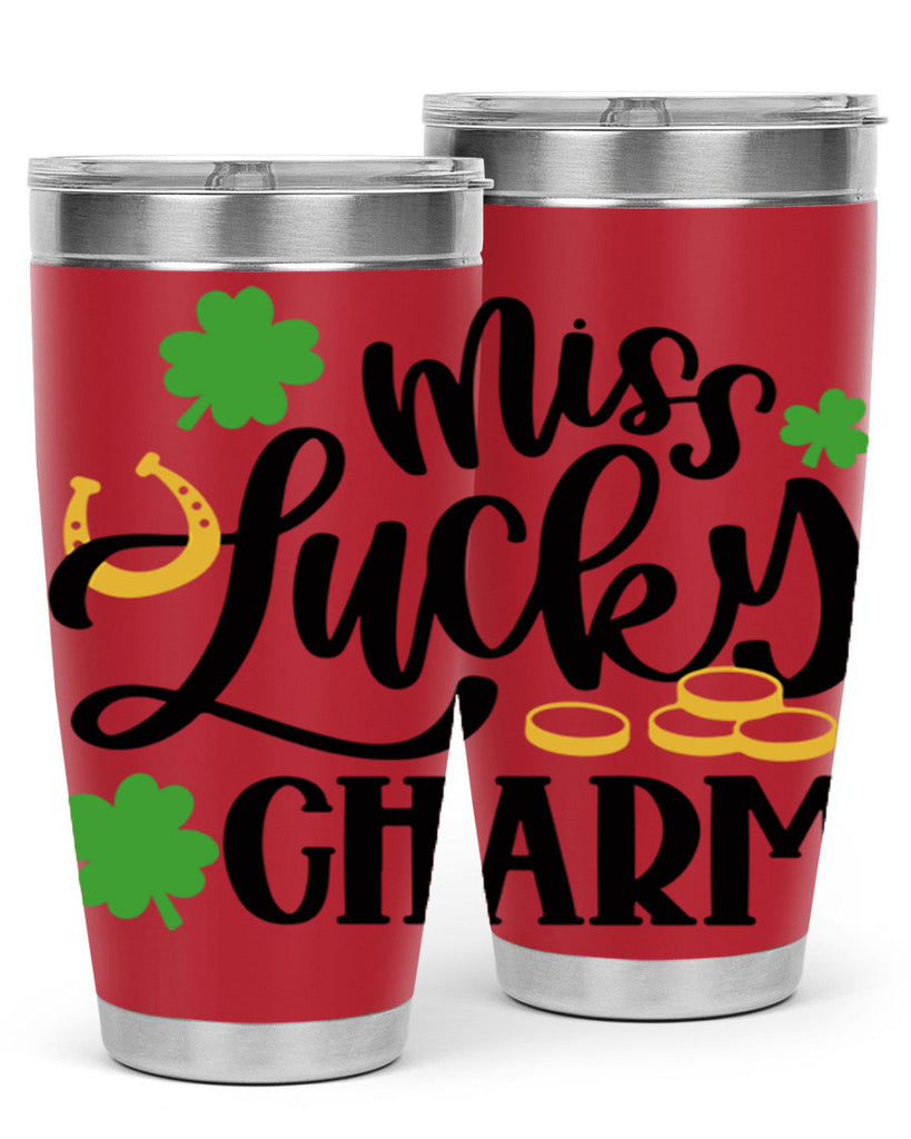 Miss Lucky Charm Style 47#- St Patricks Day- Tumbler