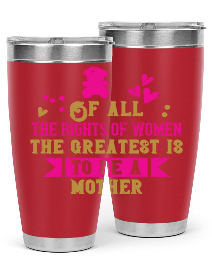 Of all the rights of women the greatest is to be a mother Style 21#- baby- Cotton Tank