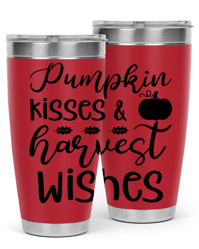 Pumpkin Kisses Harvest Wishes 525#- fall- Tumbler