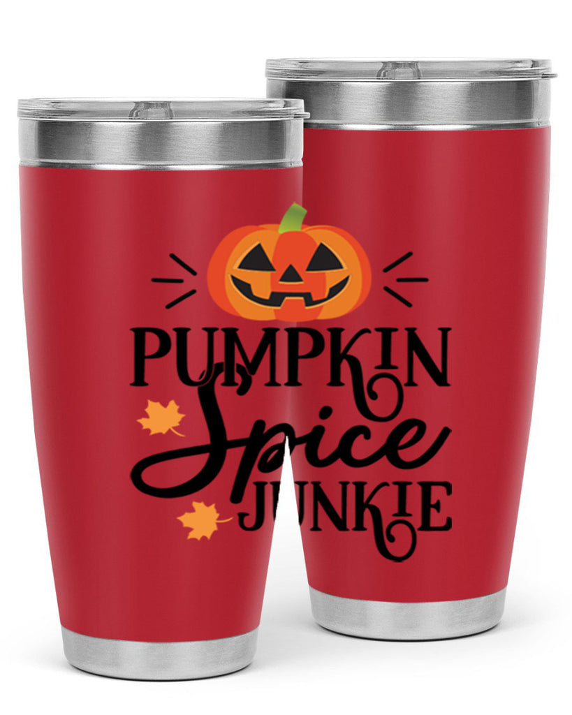 Pumpkinspicejunkie 568#- fall- Tumbler