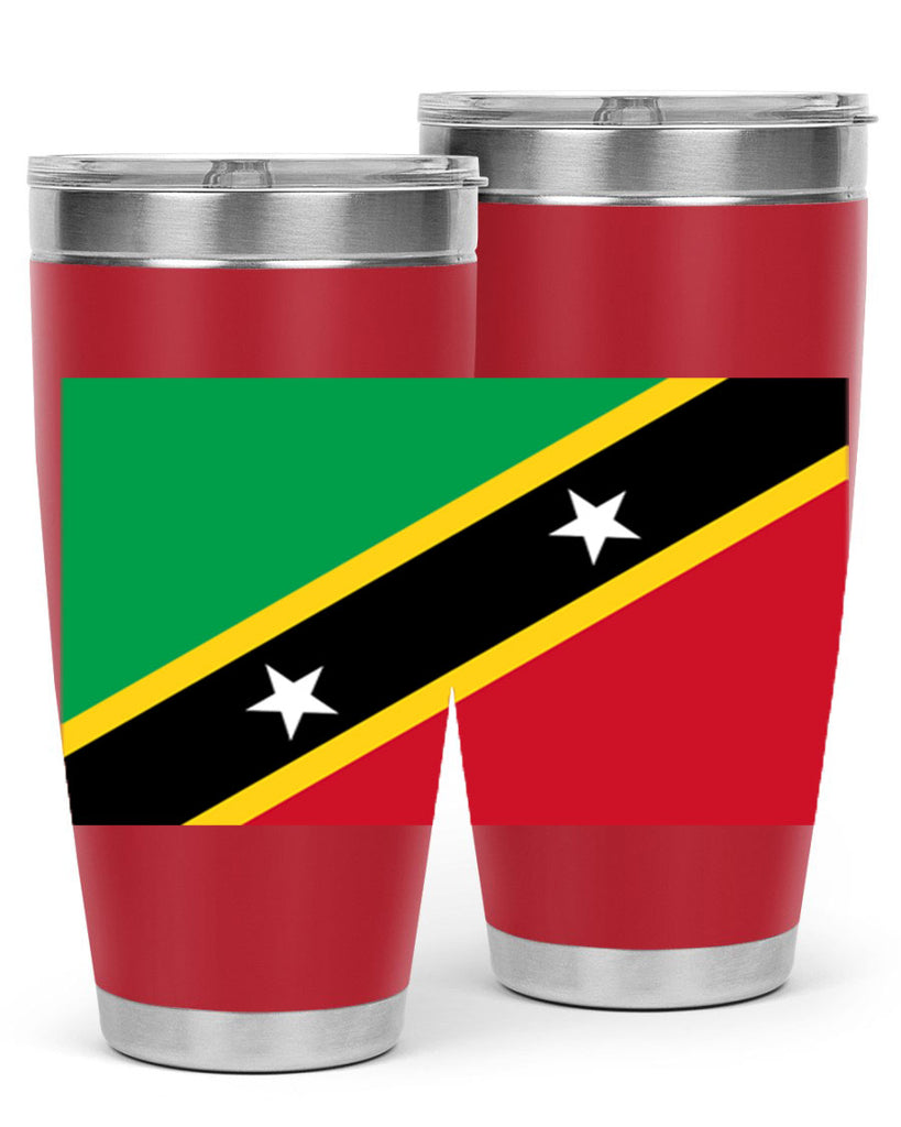 Saint Kitts and Nevis 52#- world flags- Tumbler