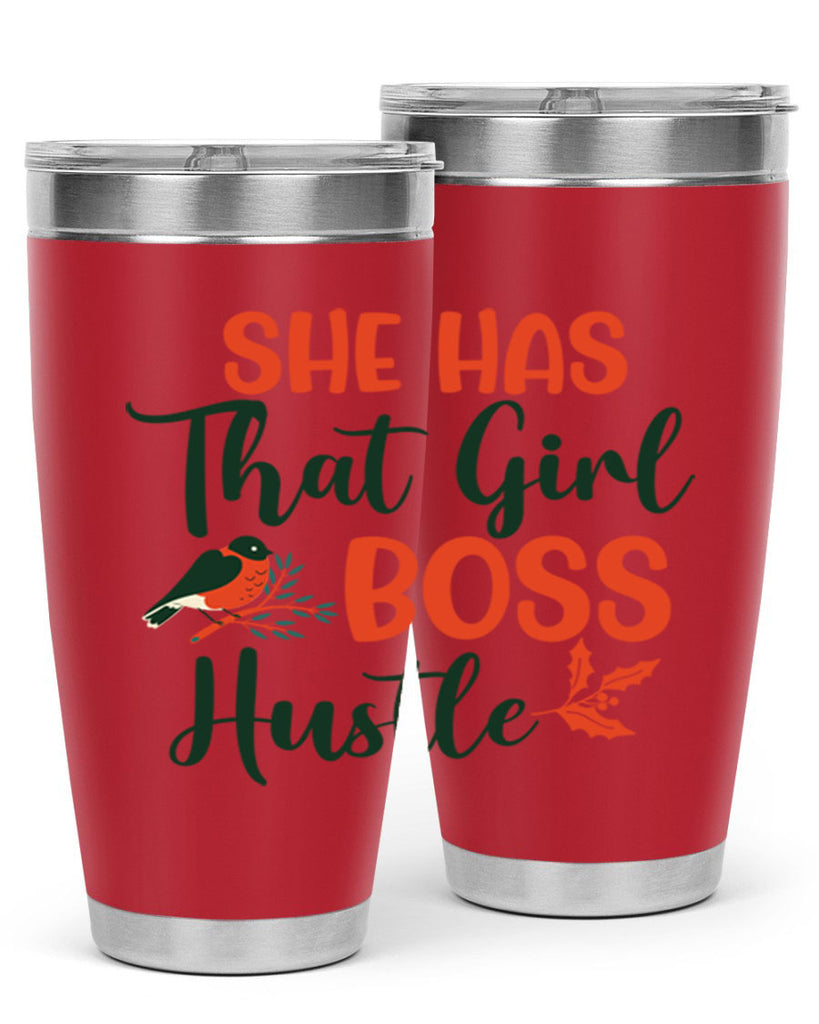 She Has That Girl Boss Hustle 363#- winter- Tumbler