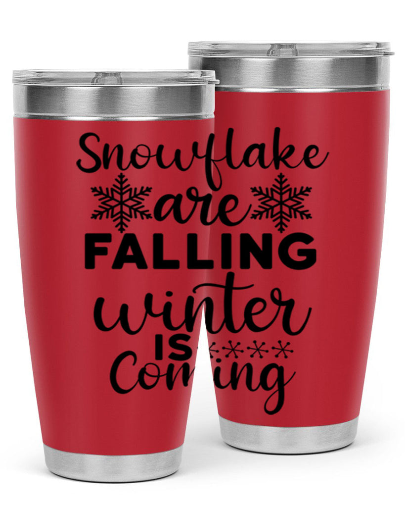 Snowflake Are Falling Winter Is 375#- winter- Tumbler