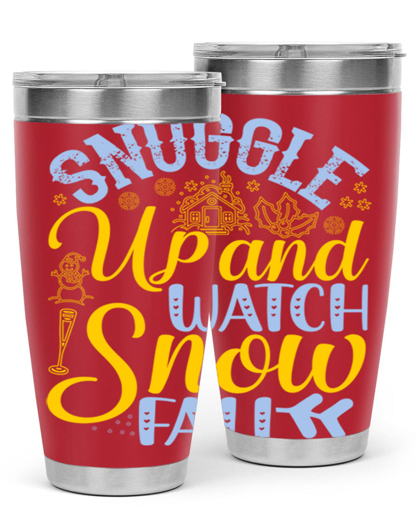 Snuggle up and watch snow fall385#- winter- Tumbler