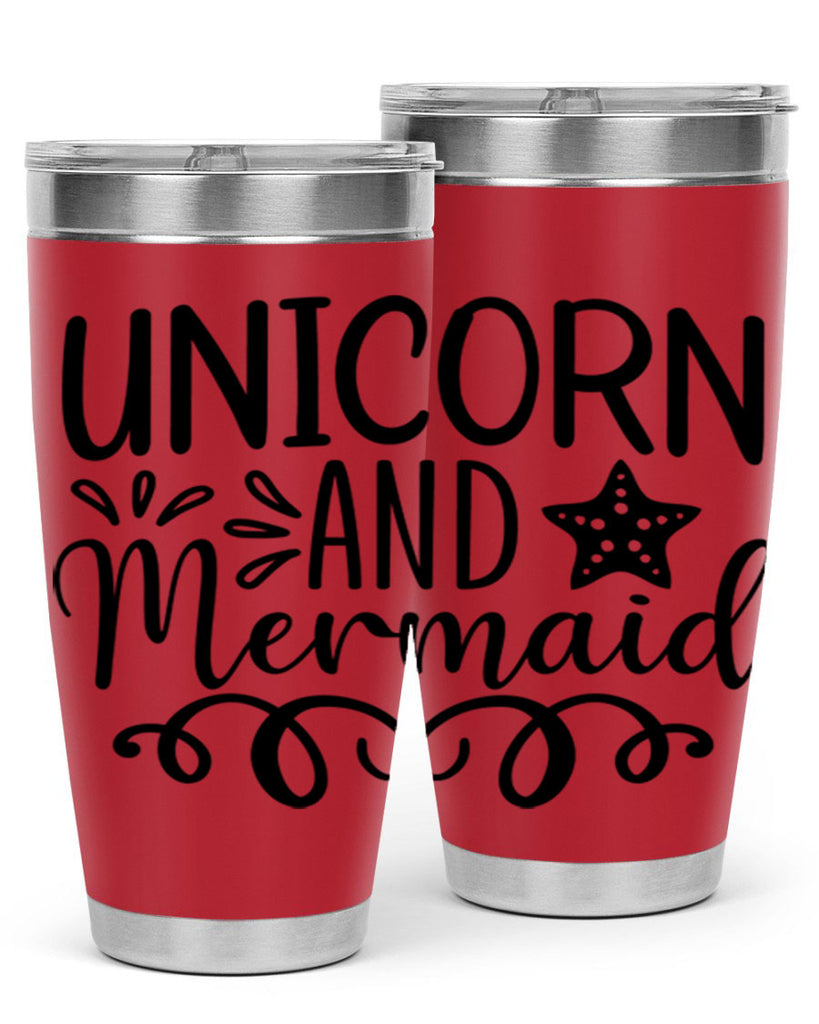 Unicorn And Mermaid 658#- mermaid- Tumbler