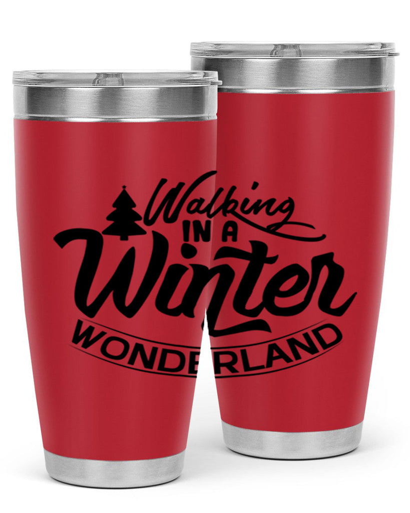 Walking In A Winter Wonderland 435#- winter- Tumbler