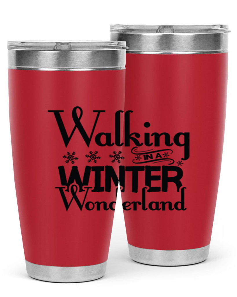 Walking in a Winter Wonderland 437#- winter- Tumbler