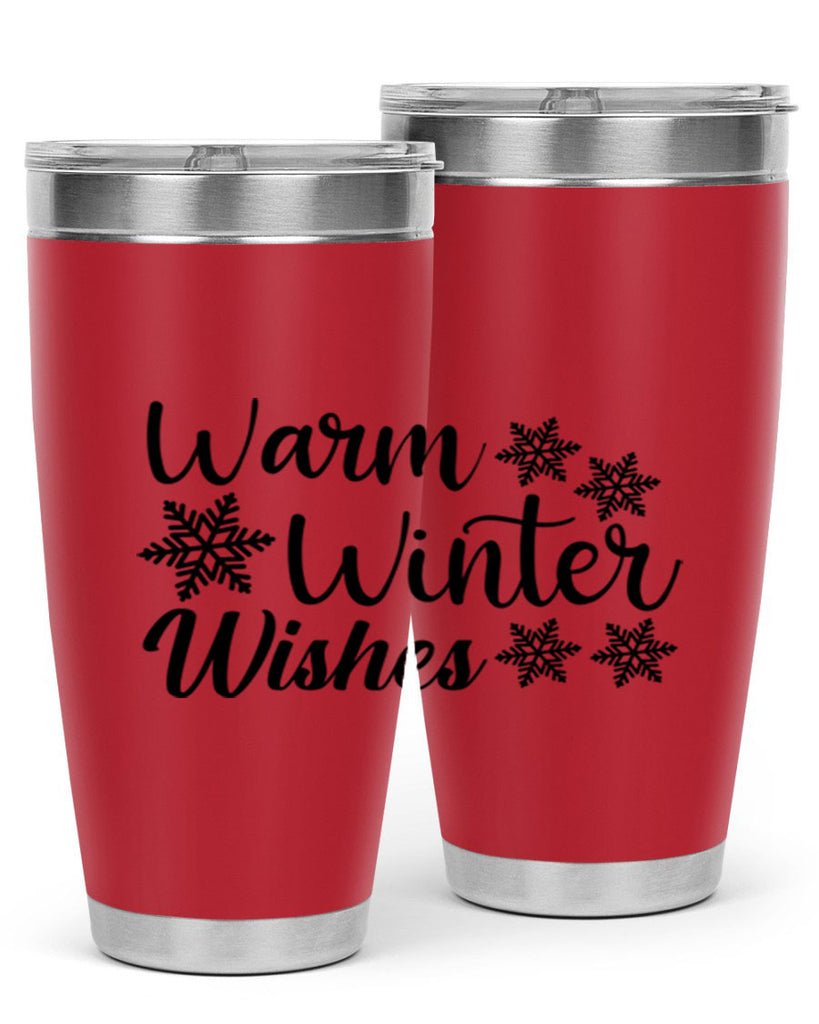 Warm Winter Wishes 466#- winter- Tumbler