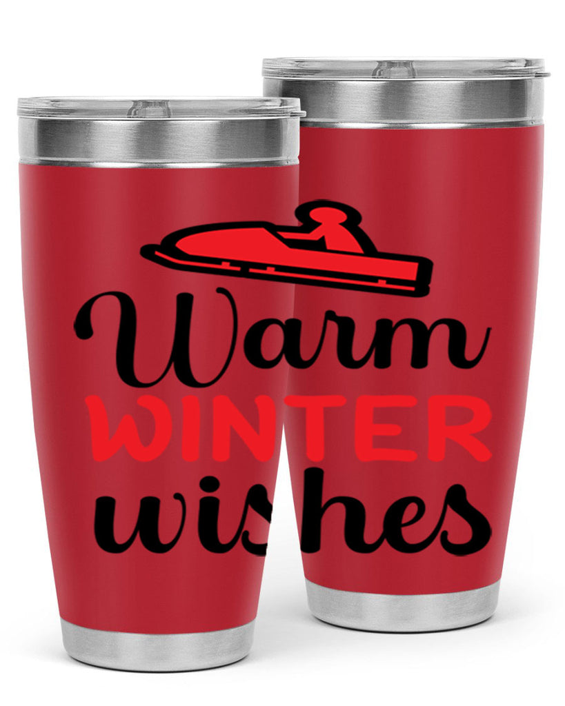 Warm winter wishes 452#- winter- Tumbler