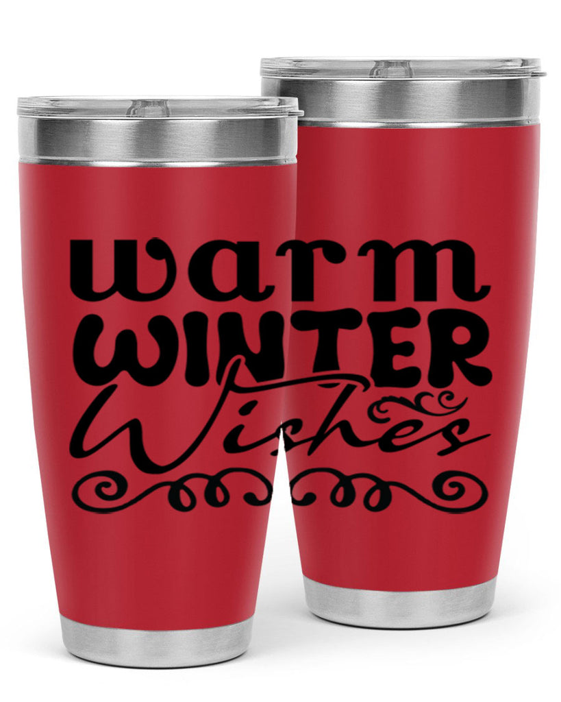 Warm winter wishes 461#- winter- Tumbler