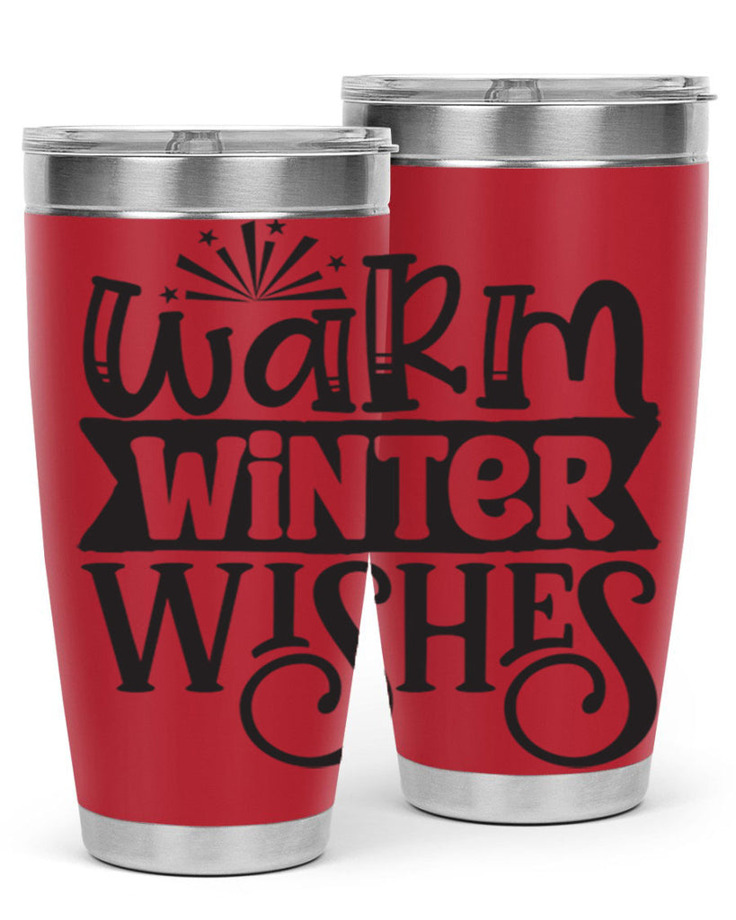 Warm winter wishes 462#- winter- Tumbler