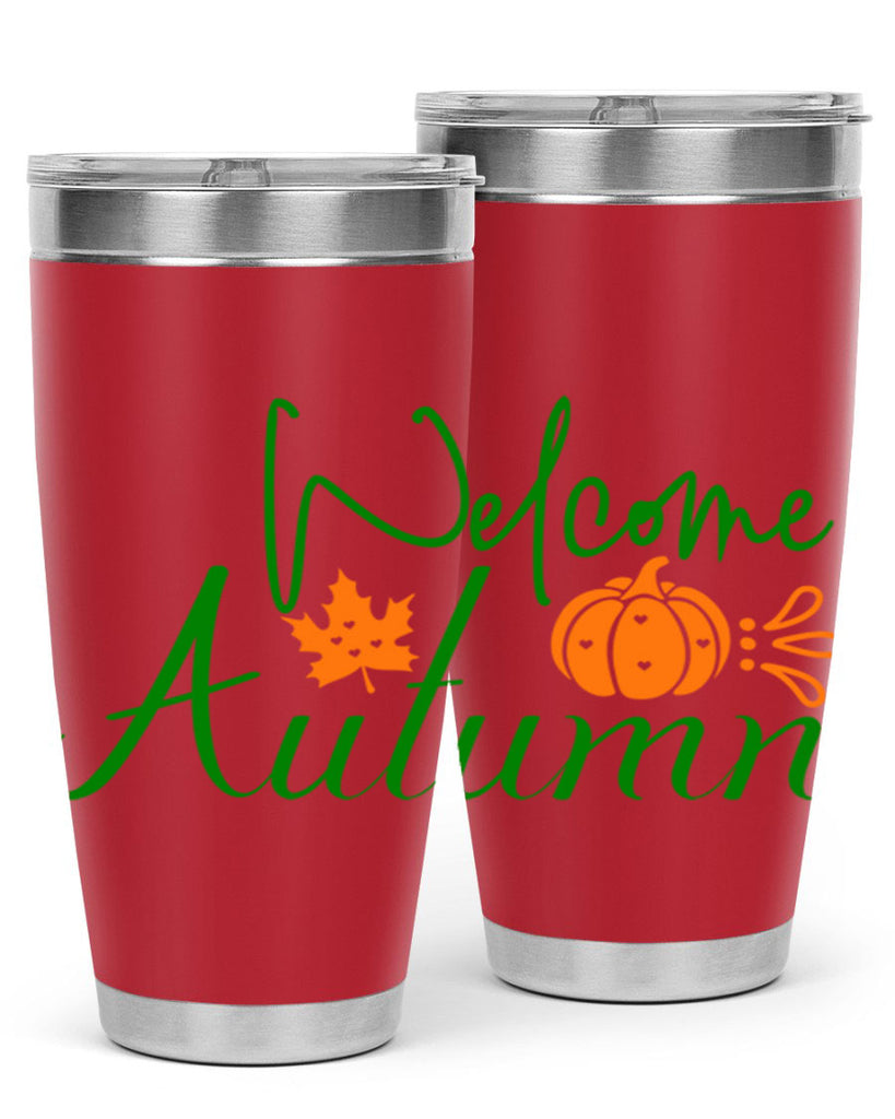 Welcome Autumn 627#- fall- Tumbler