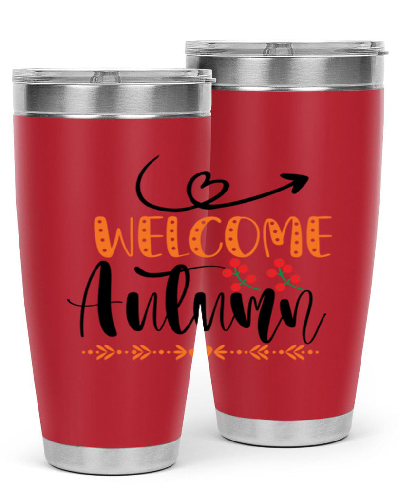 Welcome Autumn 628#- fall- Tumbler
