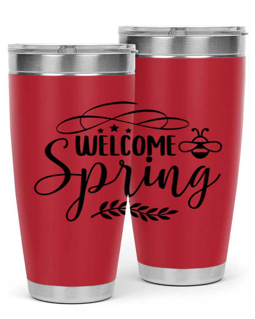 Welcome spring design  594#- spring- Tumbler