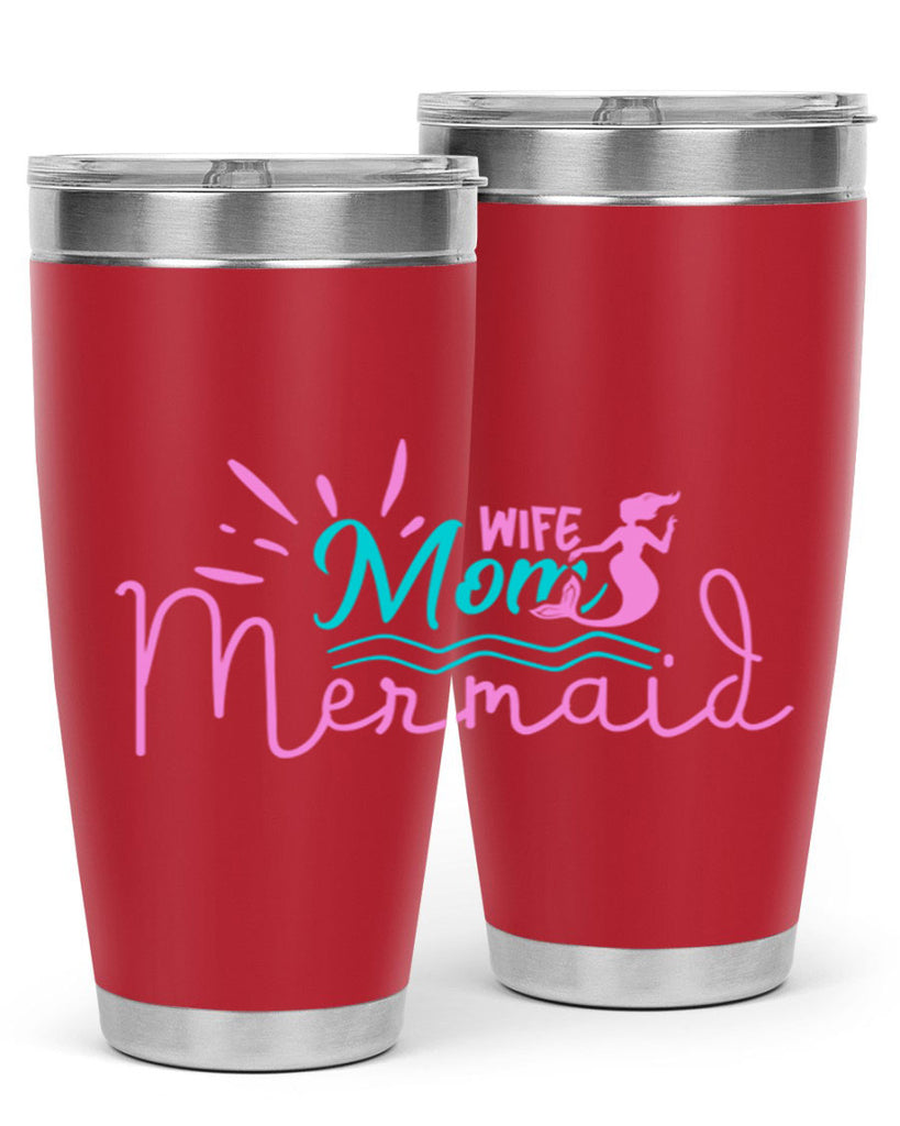 Wife Mom Mermaid 672#- mermaid- Tumbler