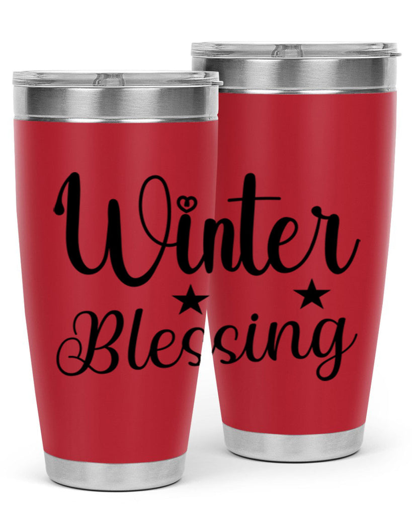 Winter Blessing 484#- winter- Tumbler