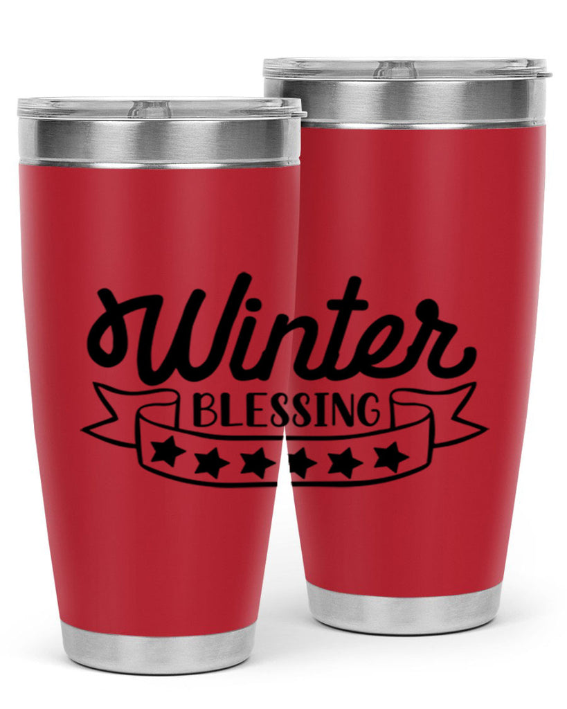 Winter Blessing 485#- winter- Tumbler