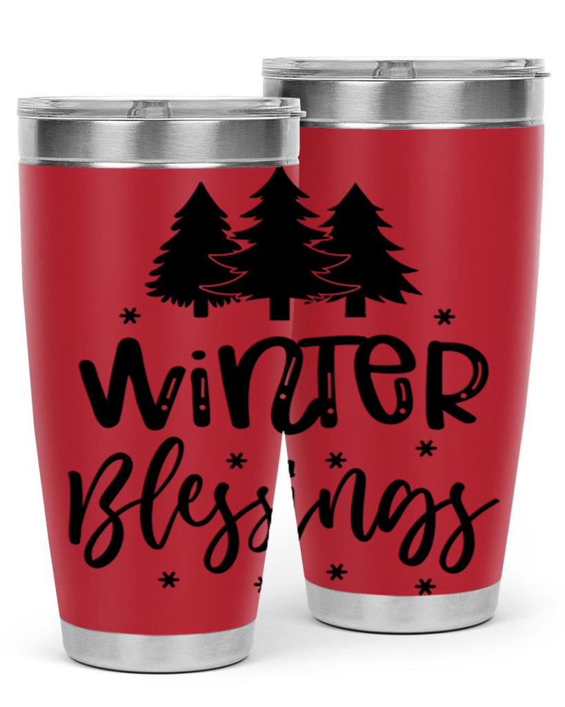 Winter Blessings 489#- winter- Tumbler