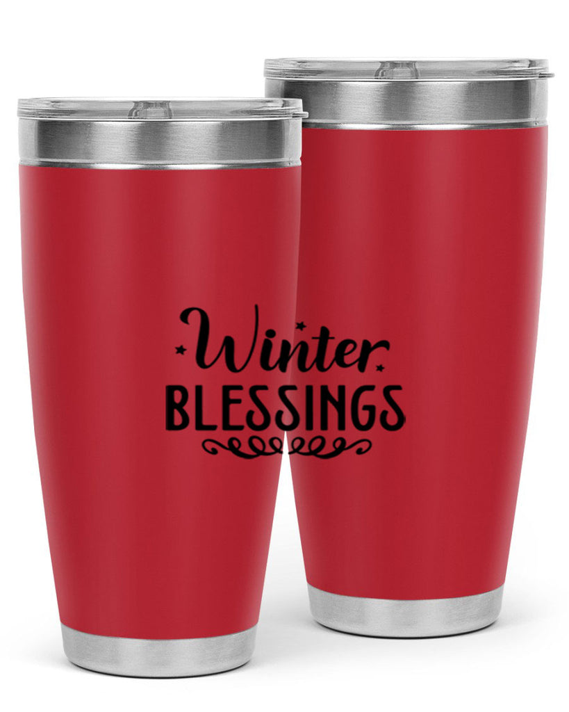 Winter Blessings 490#- winter- Tumbler