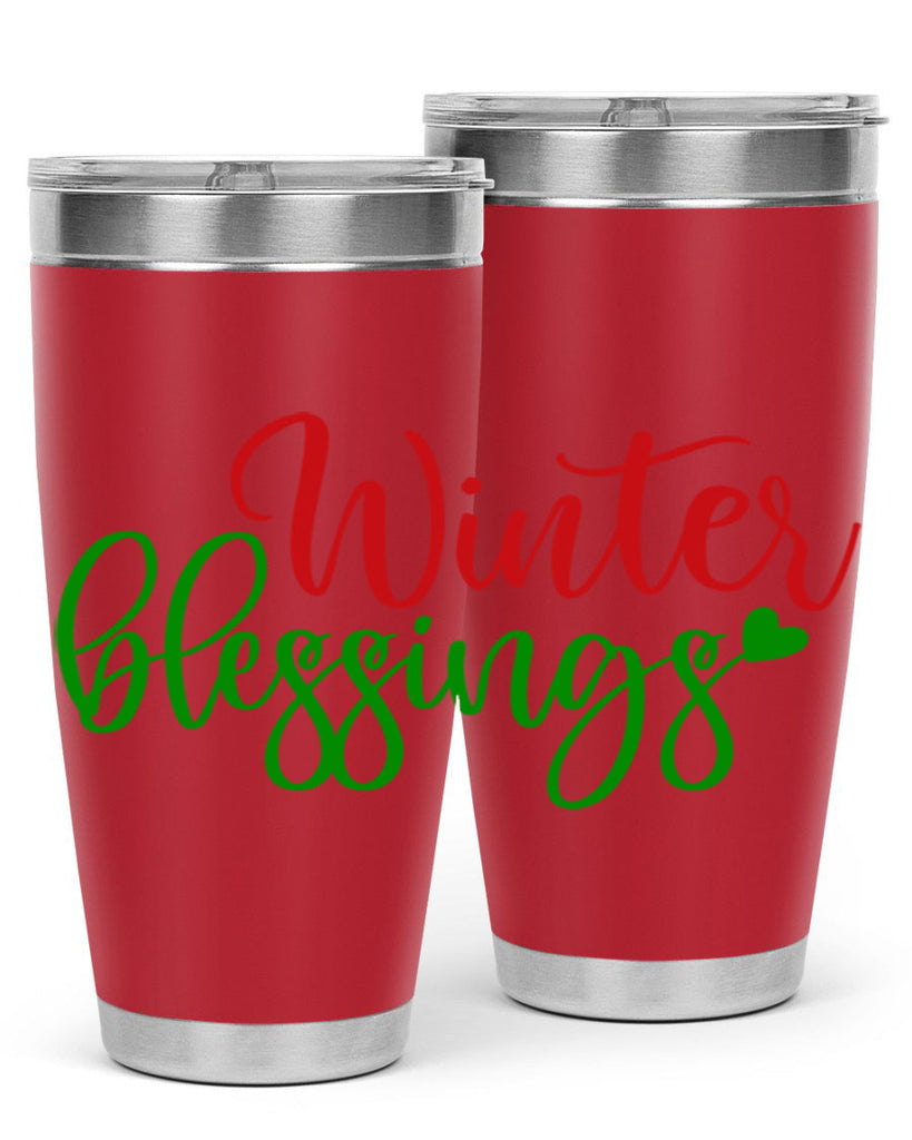 Winter Blessings 492#- winter- Tumbler