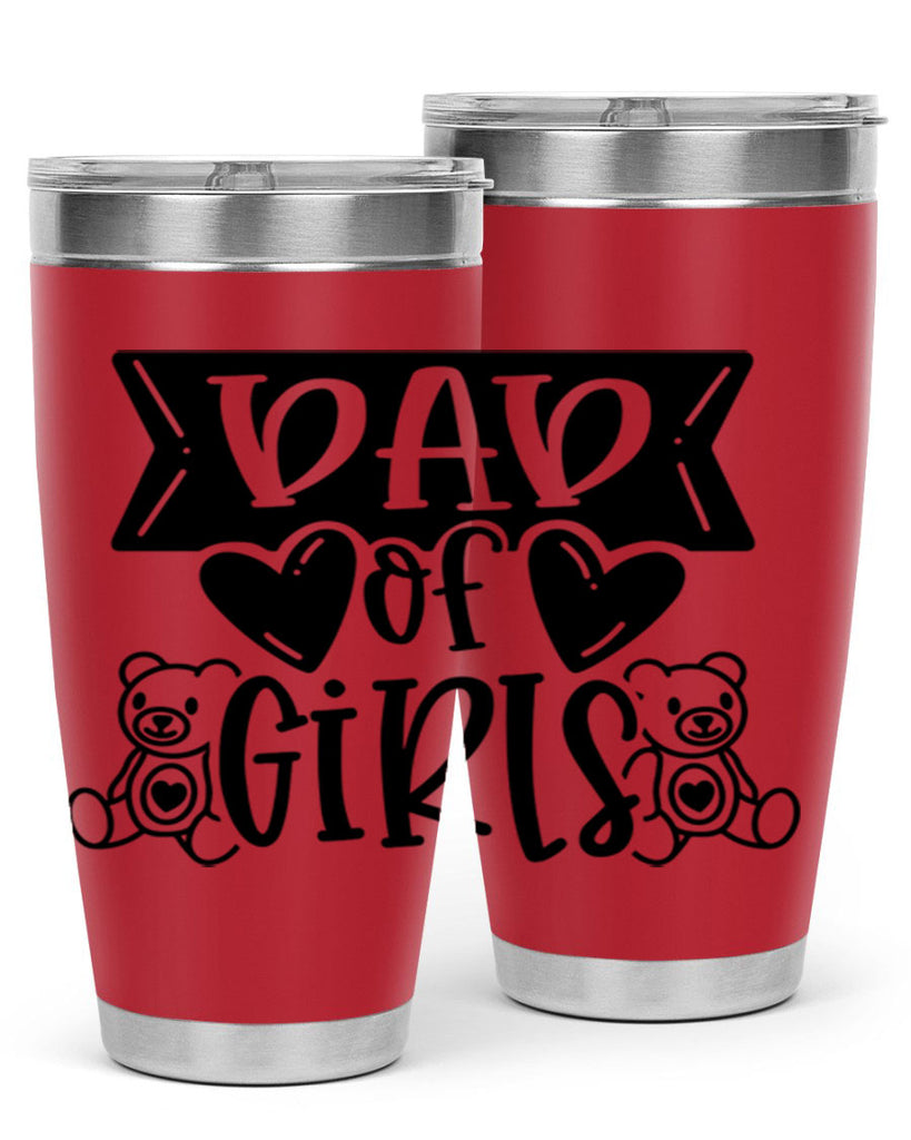 dad of girls 60#- fathers day- Tumbler
