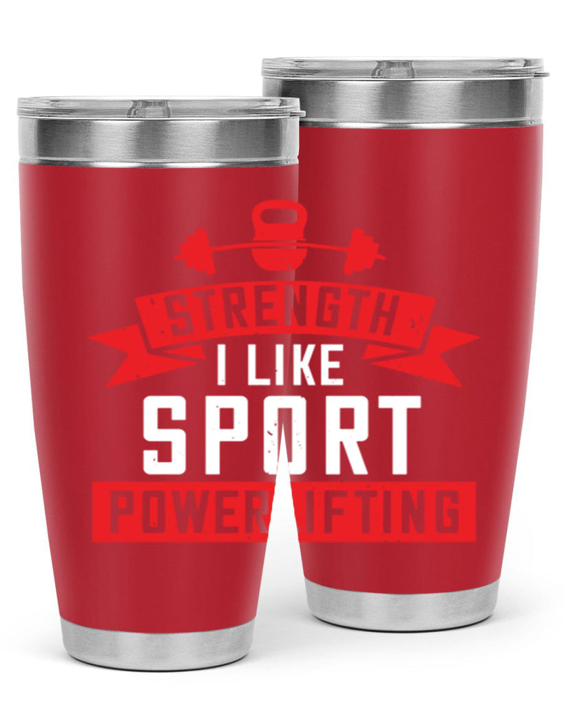 strength i like sport powerlifting 73#- gym- Tumbler