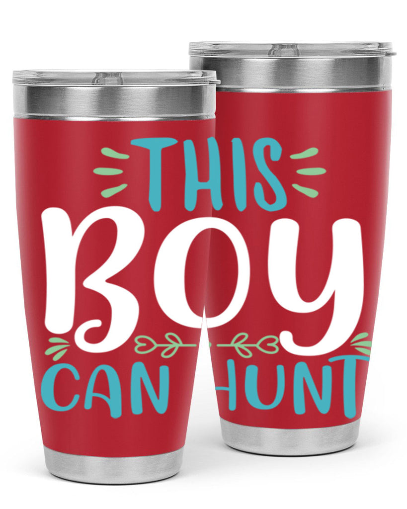 this boy can huntt 1#- easter- Tumbler
