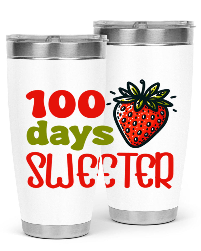100 days sweeter Sublimation 34#- 100 days of school- Tumbler