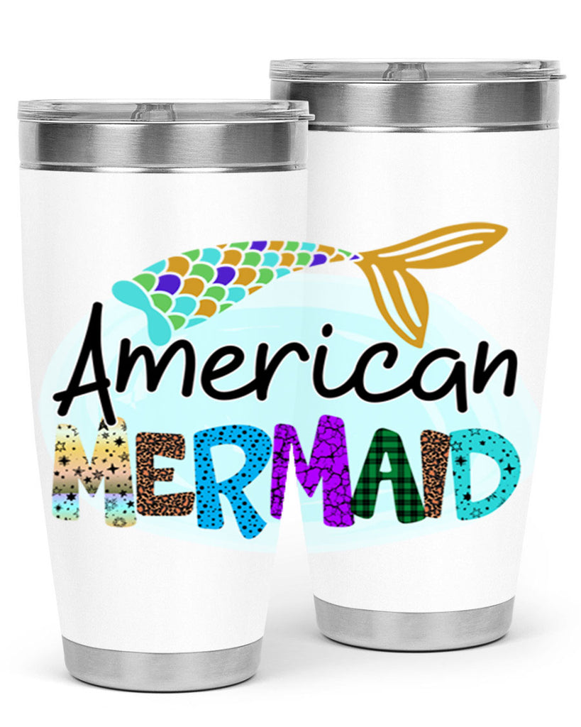 American Mermaid 14#- mermaid- Tumbler